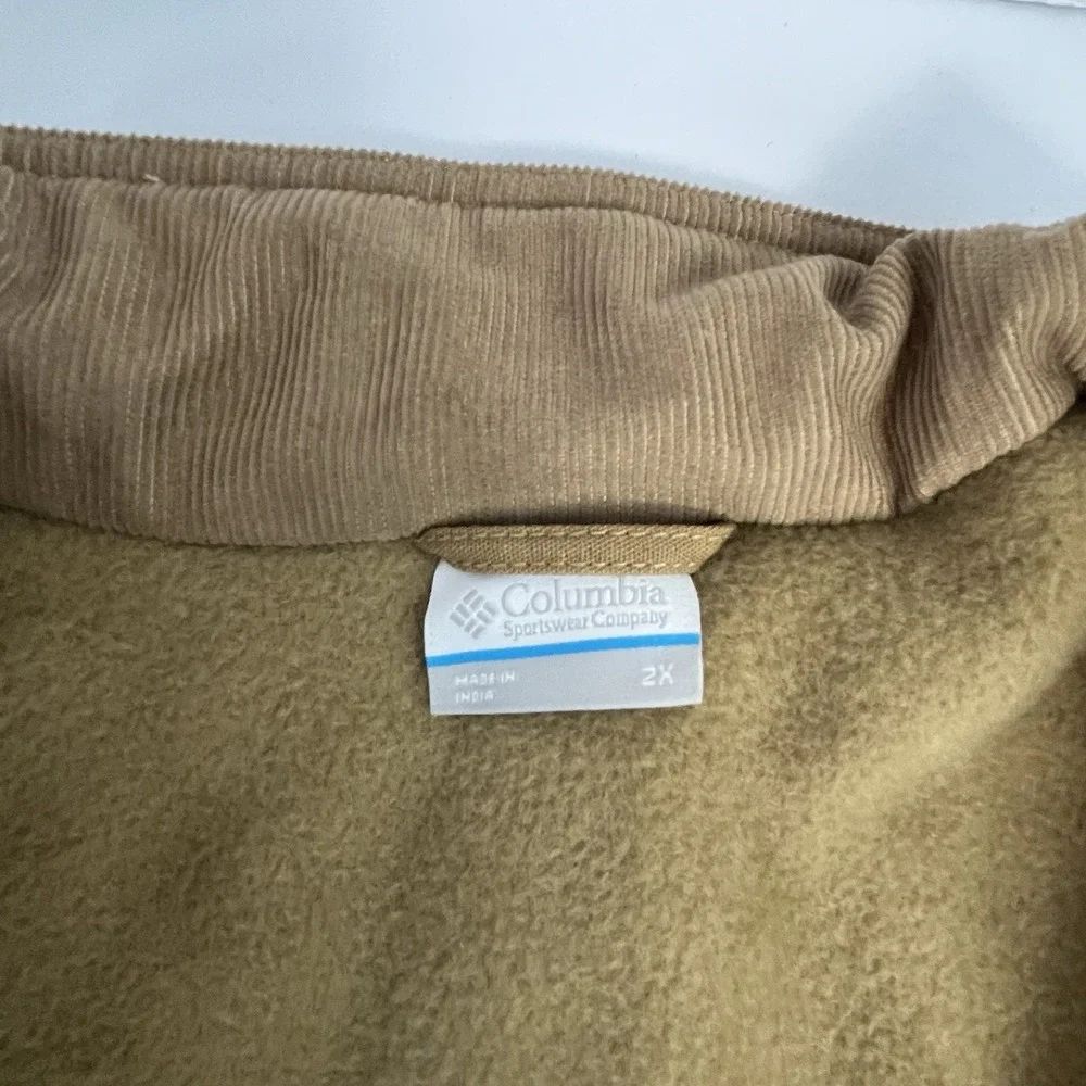 NEW Columbia Loma Vista II Jacket Men's Size XXL Coat Fleece Lined Brown Canvas